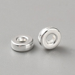 1200個のccbプラスチックビーズ  フラットラウンド  銀  6x2mm  穴：2mm  1200個/セット&nbsp;CCB-WH20001-01B