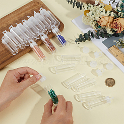 60Pcs Resin Bead Tubes with Hanging Cap&nbsp;CON-BC0007-69