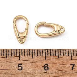 シェグレース 真鍮製ロブスタークラスプ  鉛フリー＆カドミウムフリー＆ニッケルフリー  18KGP本金メッキ  12x6x3mm  穴：1mm&nbsp;XGRQ58343-755G