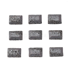天然溶岩石のマルチ連リンク  長方形  18x12x6mm  穴：1.2mm&nbsp;G-F740-12