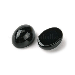 合成ブラックストーンカボション  オーバル  8~8.5x6~6.5x2.5~3.5mm&nbsp;G-A094-01B-38