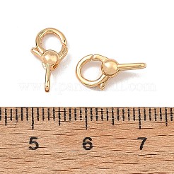 シェグレース真鍮製引き輪  カドミウムフリー＆ニッケルフリー＆鉛フリー  リング  18KGP本金メッキ  13.5x7x4mm  穴：4x1.2mm&nbsp;XGRQ58597-785G