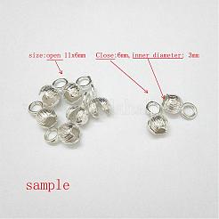 Brass Bead Tips&nbsp;KK-N0070-01P-A