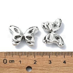 チベット風合金ビーズ  蝶  アンティークシルバー  15x20.5x5mm  穴：1.8mm  約104個/500g&nbsp;TIBEB-F065-06AS-03