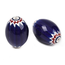Handmade Millefiori Glass Beads&nbsp;LAMP-Z021-03