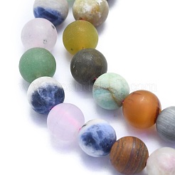 Natural Mixed Gemstone Beads Strands&nbsp;G-K310-H01-8mm