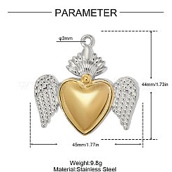 304 Stainless Steel Pendants&nbsp;SA-OY002-49G