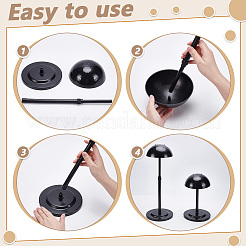 8Pcs Plastic Wig Display Stands&nbsp;ODIS-UN0001-27A