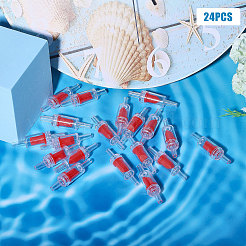 プラスチック水槽用エアポンプバルブ  レッド  54x13.5mm  穴：2.8mm&nbsp;AJEW-WH0270-282A