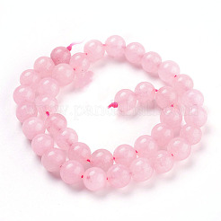Dyed Natural White Jade  Beads Strands&nbsp;JBR7-10MM