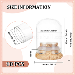 Glass Dome Cover&nbsp;DJEW-WH0034-77A
