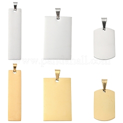 3Pcs 3 Styles Stainless Steel Pendants&nbsp;STAS-YW0003-38G