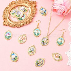 14Pcs 7 Styles Alloy Enamel Pendants&nbsp;ENAM-CJ0007-11