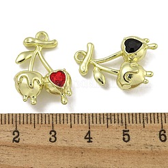 Rack Plating Alloy Rhinestone Pendants&nbsp;PALLOY-F312-19G