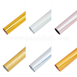 60Sheets 6 Styles PET Stamping Hot Foil Paper&nbsp;DIY-FH0006-10B