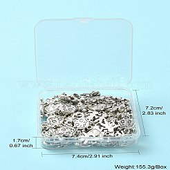 100Pcs 10 Styles Tibetan Style Alloy Pendants&nbsp;FIND-CJ0002-30