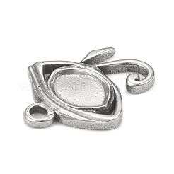 Non-Tarnish 304 Stainless Steel Pendant Cabochon Settings&nbsp;STAS-F287-59P