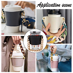 PU Leather Heat Resistant Reusable Cup Sleeve&nbsp;AJEW-WH0326-39B