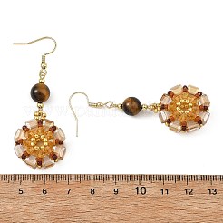 Glass Seed Beads Dangle Earrings&nbsp;EJEW-MZ00763-03