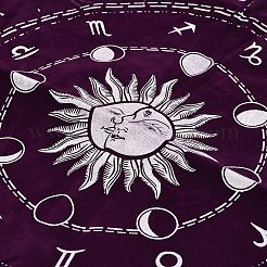 Square Polyester Zodiac Tarot Cloth&nbsp;AJEW-P131-01