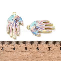 Printed Brass Pendants&nbsp;KK-CBA84C5-13G-03