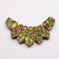 Assembled Bronzite and Imperial Jasper Beads Strands&nbsp;G-P297-L01