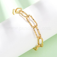 304 Stainless Steel Paperclip Chain Bracelets for Women Men&nbsp;LS-BJEW-A048-01G