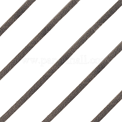 5mの平らな牛革コード  DIYクラフト用  フラット  グレー  3x2mm  約5.47ヤード（5m）/セット&nbsp;WL-GF0001-27A-02