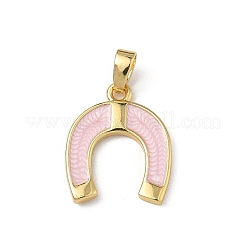 Brass Enamel Pendants&nbsp;KK-F924-14G-02