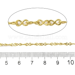 イオンプレーティング(IP) 304 ステンレススチールリンクチェーン  infinty  溶接されていない  スプールで  18KGP本金メッキ  5.5x2x0.5mm  10 m /ロール&nbsp;CHS-H029-06G