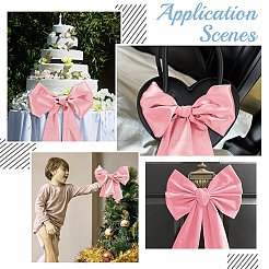 フラットポリエステルリボン  結婚式のお祝いの装飾のために  濃いピンク  5-7/8インチ（150mm）  約21.87ヤード（20m）/ロール&nbsp;SRIB-WH0011-012F