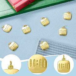 10Pcs Rack Plating Brass Pendants&nbsp;KK-SZ0003-13
