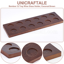 Bamboo 12 Tray Wine Glass Holder&nbsp;DIY-WH0430-912B