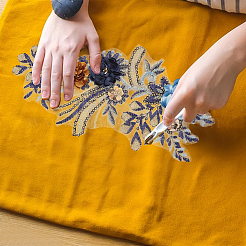 Polyester Computerized Embroidery Cloth Iron on/Sew on Patches&nbsp;DIY-WH20011-81A