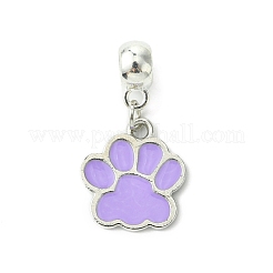 Platinum Tone Alloy Enamel European Dangle Charms&nbsp;PALLOY-JF03232