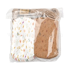 30Pcs 2 Colors Flower Print Paper Pillow Gift Boxes&nbsp;CON-FS0001-13