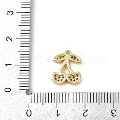 Brass Micro Pave Cubic Zirconia Pendants&nbsp;KK-M322-48G-04