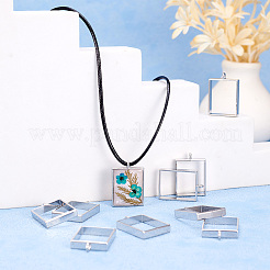 Alloy Open Back Bezel Big Pendants&nbsp;PALLOY-TA0021-02P