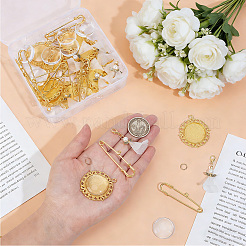 Iron Brooches Findings & Acrylic Pendant Decorations&nbsp;SJEW-PH00013