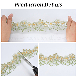 8 Colors Polyester Flower Lace Trim Ribbon&nbsp;OCOR-GF0005-37