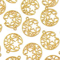 Zinc Alloy Open Back Bezel Pendants&nbsp;PALLOY-E564-19G