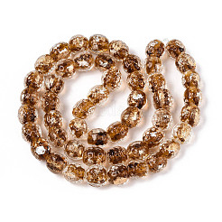 Handmade Lampwork Beads&nbsp;FOIL-T007-03G