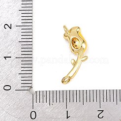 Brass Micro Pave Cubic Zirconia Pendants&nbsp;KK-H273-35G-02