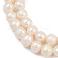 Natural Cultured Freshwater Pearl Beads Strands&nbsp;PEAR-I007-07J-10A