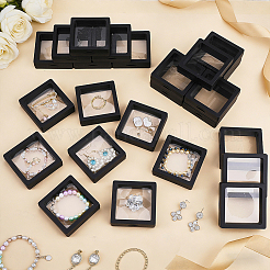 Square Transparent PE Thin Film Suspension Jewelry Display Boxes&nbsp;CON-WH0086-255