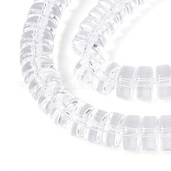 Transparent Glass Beads Strands&nbsp;GLAA-N028-4x8mm-01