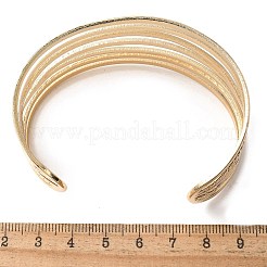 Electrophoresis Iron Cuff Bangles for Women&nbsp;BJEW-M057-05G