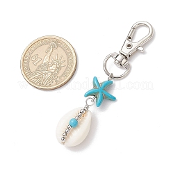 2Pcs Natural Cowrie Shell Pendant Decorations&nbsp;HJEW-JM03315