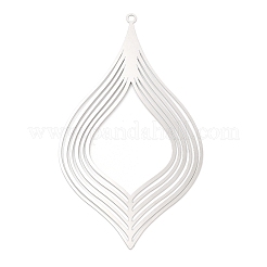 Non-Tarnish 304 Stainless Steel Filigree Big Pendants&nbsp;STAS-K257-02P