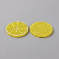 フルーツをテーマにしたプラスチックカボション  レモン  47.5x3.5mm&nbsp;KY-WH0004-22B